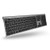Macally Wireless Bluetooth Keyboard for Mac - Sleek Rechargeable Wireless Keyboard for Mac iOS PC Android with 110 Keys - Switch Between 3 Devices with Multi Device Bluetooth Keyboard Mac - Space Gray