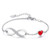 CDE Infinity Heart Symbol Charm Bracelet for Women 925 Sterling Silver Adjustable Valentine_s Day Jewelry Gift Birthday Gift for Mom Women Wife Girls Her