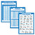 3 Pack _ Multiplication Table Poster  Plus  Division  Plus  Cursive ABC Alphabet Chart _Laminated_ 18 inch  x 24 inch _
