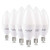 GALYGG LED E12 Candelabra Light Bulbs 60 Watt Equivalent, Daylight 5000K 600LM, Chandelier Bulb 7W CRI 90+ Non-Dimmable - 6 Packs