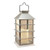 Lumabase 94101 Solar Powered Lantern with LED Candle, Silver