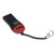 MOHALIKO SD Card Reader_ USB 2.0 SD Card Reader_ Mini Portable USB 2.0 Micro Secure Digital SDHC TF Memory Card Reader Adapter for Various Memory Black