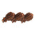 Triple Bronze Oak Leaf Cluster
