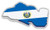 KW Vinyl Magnet El Salvador 3D Map Flag Truck Car Magnet Bumper Sticker Magnetic 5 inch