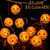 XIYUNTE Halloween Pumpkin Lanterns String Lights_ Battery Powered 10 LED Pumpkin String Lights_ DIY 3D Jack_O_Lantern Orange Pumpkin Lights for Indoor Outdoor Halloween Decorations