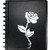 The elegant rose _White 4 inch _ Vinyl Decal Sticker for Car Automobile Window Wall Laptop Notebook Etc.... Any Smooth Surface Such As Windows Bumpers