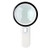 12 LED Lighted Magnifier 20X Handheld Reading Loupe Magnifier 105mm/4.1", Battery Powered Illuminated Magnifying Glass for Reading,Inspection,Coins,Rock,Science, Craft and Hobby