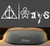 9 inch  HARRY POTTER DEATHLY HALLOWS ALWAYS 7 YEAR VINYL DECAL STICKER