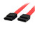 StarTech.com 6in SATA Serial ATA Cable _ SATA cable _ Serial ATA 150 300 _ SATA _F_ to SATA _F_ _ 5.9 in _ red _ SATA6