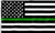 Aniler Thin Green Line 3x5 FT US Flag Support Military and Border Patrol Agents