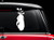 Golf Bag _White 6 inch _ Vinyl Decal Sticker for Car Automobile Window Wall Laptop Notebook Etc.... Any Smooth Surface Such As Windows Bumpers
