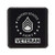 E_6 Staff Sergeant Veteran US Army Rank Drink Coaster Leatherette Coasters SSG OR_6 E6 _ Black Silver _ One Coaster