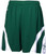 Intensity Weave Basketball Shorts_ Dark Green White_ Medium