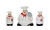 Chef Napkin Holder, Salt and Pepper Shaker Set