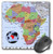 3D Rose"Image of Topographic Map of Africa" Matte Finish Mouse Pad - 8 x 8" - mp_171746_1