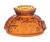 B and P Lamp 3 7 8 inch  Fit.Mini.Embossed Forget_Me_Nots_ Amber