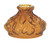 B and P Lamp Amber Glass Miniature Plume Shade_