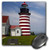 3dRose West Quoddy Head Lighthouse State Park, Maine - US20 CHA0034 - Mouse Pad, 8 by 8 inches (mp_90625_1)