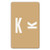 Smead 67181 Alpha_Z Color_Coded Labels_ Letter K_ Light Brown_ 100 Labels Pack