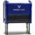 Revised by Date Self Inking Rubber Stamp _Blue Ink_ Medium