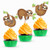 Sloth Cupcake Cake Toppers _ Sloth Birthday Party Baby Shower Decorations Supplies _ 24 Pieces