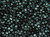 100 pcs Czech Fire_Polished Faceted Glass Beads Round 3mm Jet Rutil Green