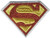 Application DC Comics Originals Superman Logo with Silver Glitter Patch