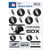 WinCraft MLB Chicago White Sox Vinyl Sticker Sheet_ 5 inch  x 7 inch