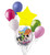 7 pc Powerpuff Girls Balloon Bouquet Party Decoration Birthday Bubbles Blossom Power Puff