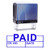 Paid Self Inking Rubber Stamp Custom Colop Office Stationary P20 Mini Stamper