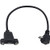 Poyiccot Micro USB Extension Cable_ 90 Degree Up Angle Micro USB Male to Micro USB Female Power Extension Panel Mount Type Cable with Screws for Data  and  Charge _Micro USB B 5Pin M F_
