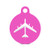 fagraphix B_52 Stratofortress Round Keychain with Tab Engraved Bomber b52 V2 Hot Pink
