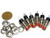 6 x Push button switch momentary spst 3a normally opened n o red mini 7mm B10