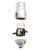 B and P Lamp Push_Thru Med. Base Socket with Nickel Finish