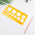 K Resin Circles Geometric Template Ruler Stencil Drawing Measuring Tool Students