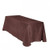LinenTablecloth Rectangular Pintuck Tablecloth, 90 x 132", Chocolate