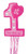 Pink 1st Birthday Pull String Pinata