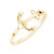 CloseoutWarehouse Yellow Gold_Tone Plated Sterling Silver Anchor Ring Size 7