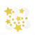 Double Sided Silver Moon and Gold Star Twinkle Twinkle Little Star Party Decoration DIY Shaped Baby Shower or Birthday Party Pack of 45