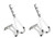 Cinelli Cale-pied Argent Argent M