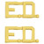 Smith  and  Warren 1 2 inch  F.D. Collar Brass Insignia Gold Finish