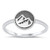 CloseoutWarehouse Oxidized 925 Sterling Silver Disc Mountain Ring Size 7