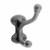 Coat Hook Black Brass RSF 3 1 2 inch  H Double Hooks _ Renovator's Supply