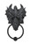 Gothic Dragon Door Knocker Cast Iron Finish