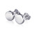 HANFLY Sterling silver dot earrings Tiny dot stud Earrings Bean Earrings Small Round Studs _7mm_