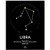 11x14 Libra Horoscope Sign Poster Astrology Zodiac Sign Zodiac Poster Horoscope Gifts Living Room Decorations Bedroom Decor Black Wall Art Home Wall Decor Wall Sign