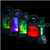 5 Pack Halloween LED Graveyard Tombstones_ Halloween Skull Graveyard Lamp Decorations in 5 Styles Mini Headstone Decorations with 7 Color Light for Halloween Yard Garden Lawn Decor Party Supplies