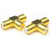 F Type Splitter 3 Way TV Combiner Splitter Female to 2 Female RF Coaxial Coax Adapter 2QTYs Ships from USA