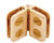 C.R. LAURENCE ZLC5BR CRL Brass Hinge Display Connector