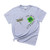 Hotkey Short Sleeve Shirts for Women_ St. Patrick's Day Solid T_Shirts Plus Size O Neck Letter Print Tee Top Blouse Gray